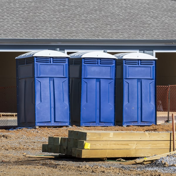 how often are the porta potties cleaned and serviced during a rental period in Holladay UT